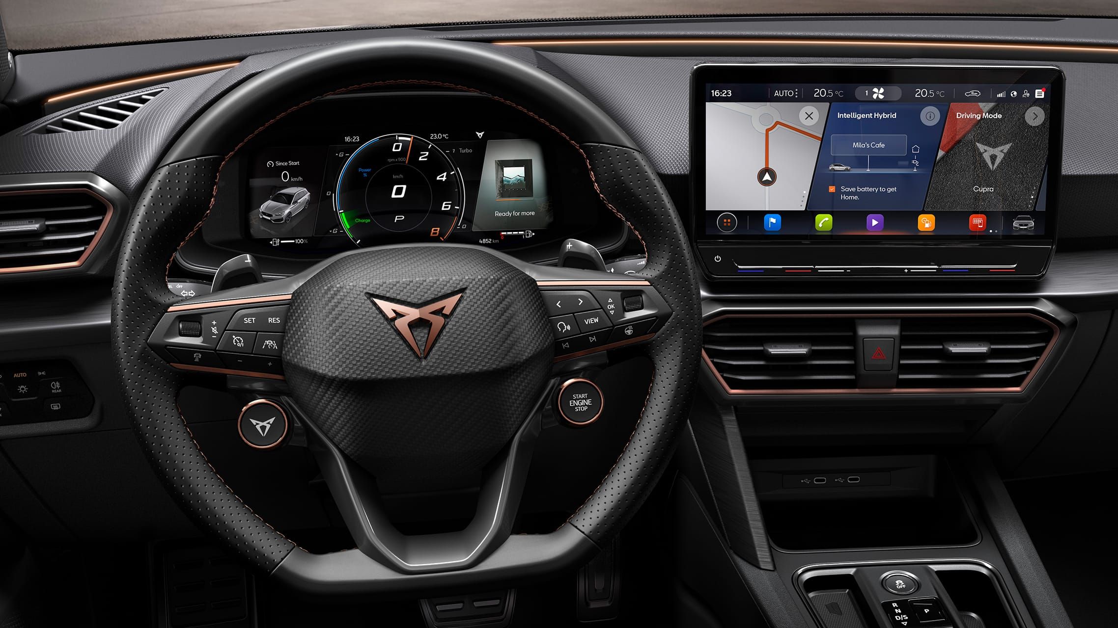 Кермо з підігрівом у CUPRA Leon універсал