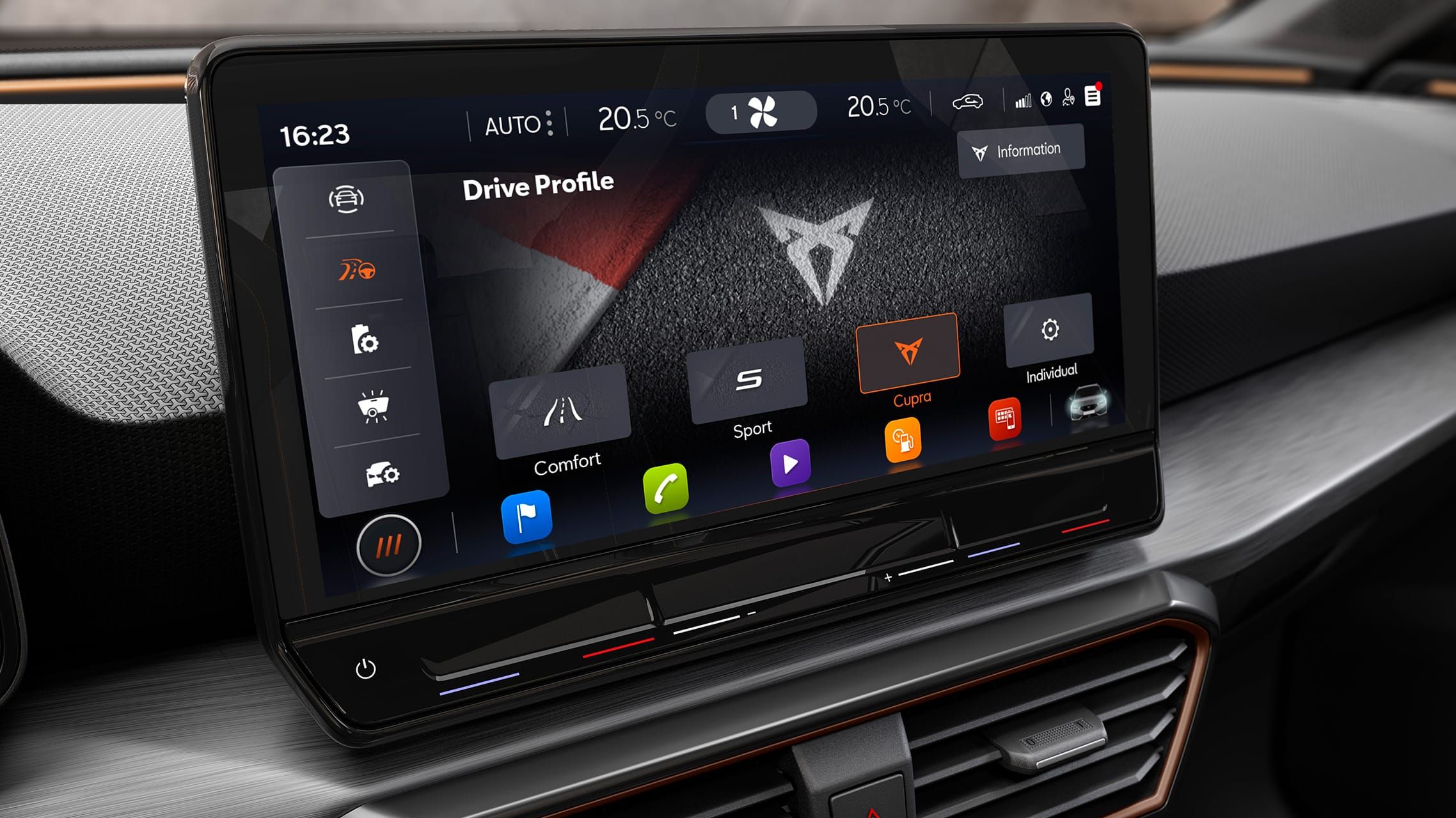 Мультимедійна система CUPRA Leon