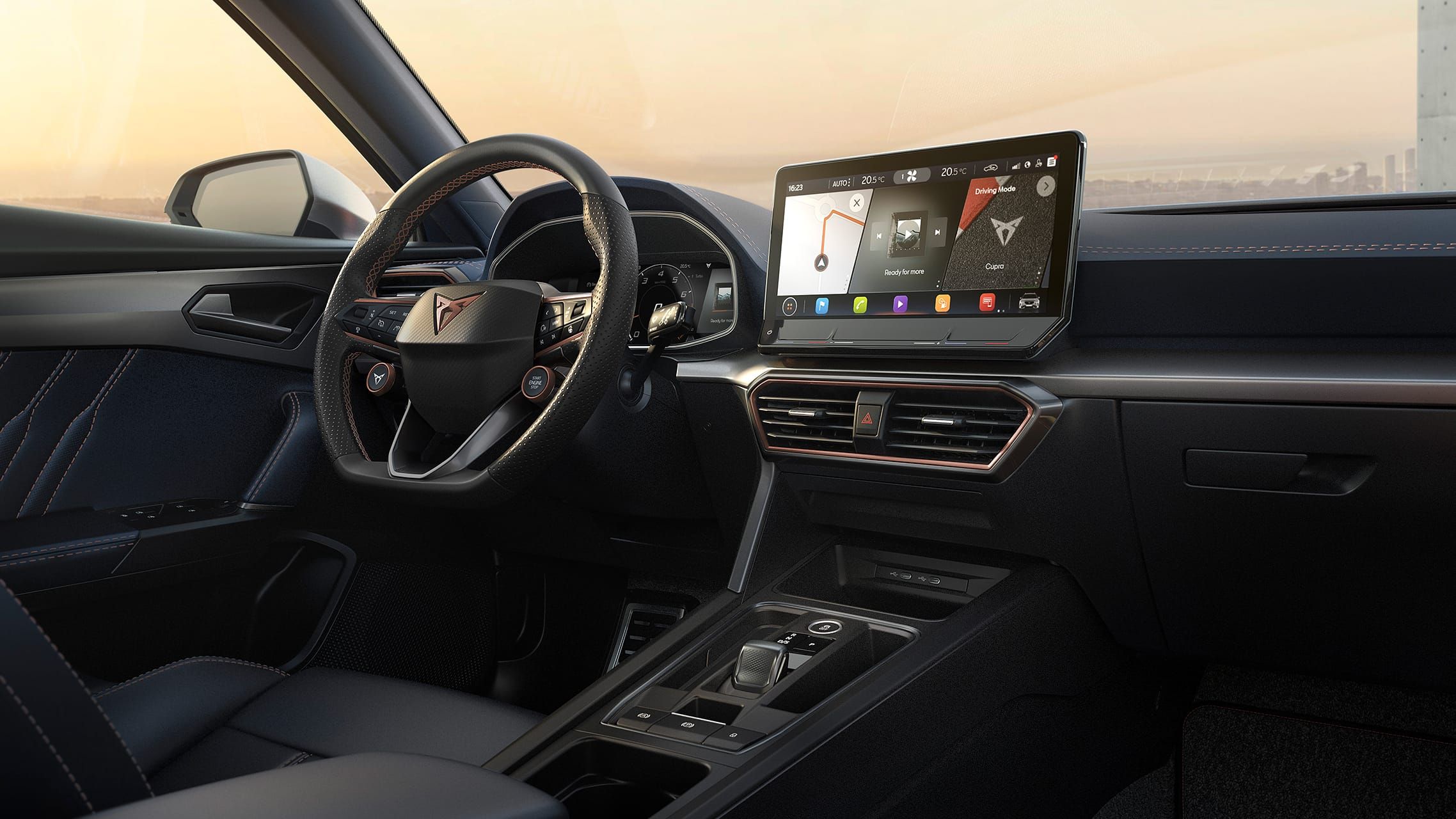 Салон CUPRA Formentor з мультимедійною системою з онлайн-сервісами