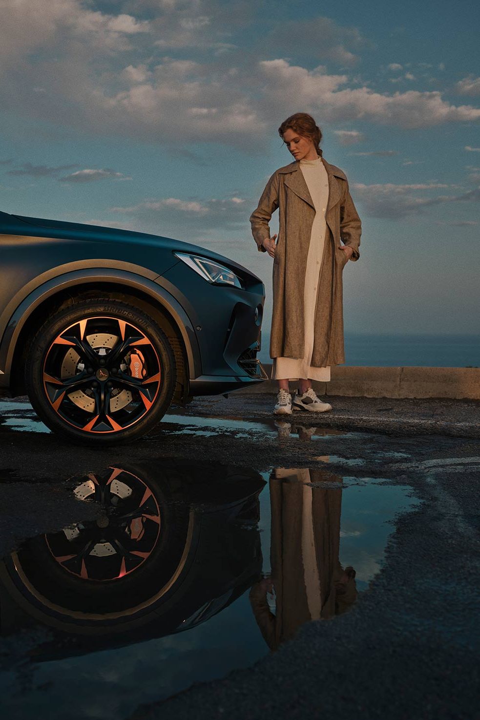 Фрезеровані легкосплавні диски 19" у мідному кольорі з гальмами Brembo