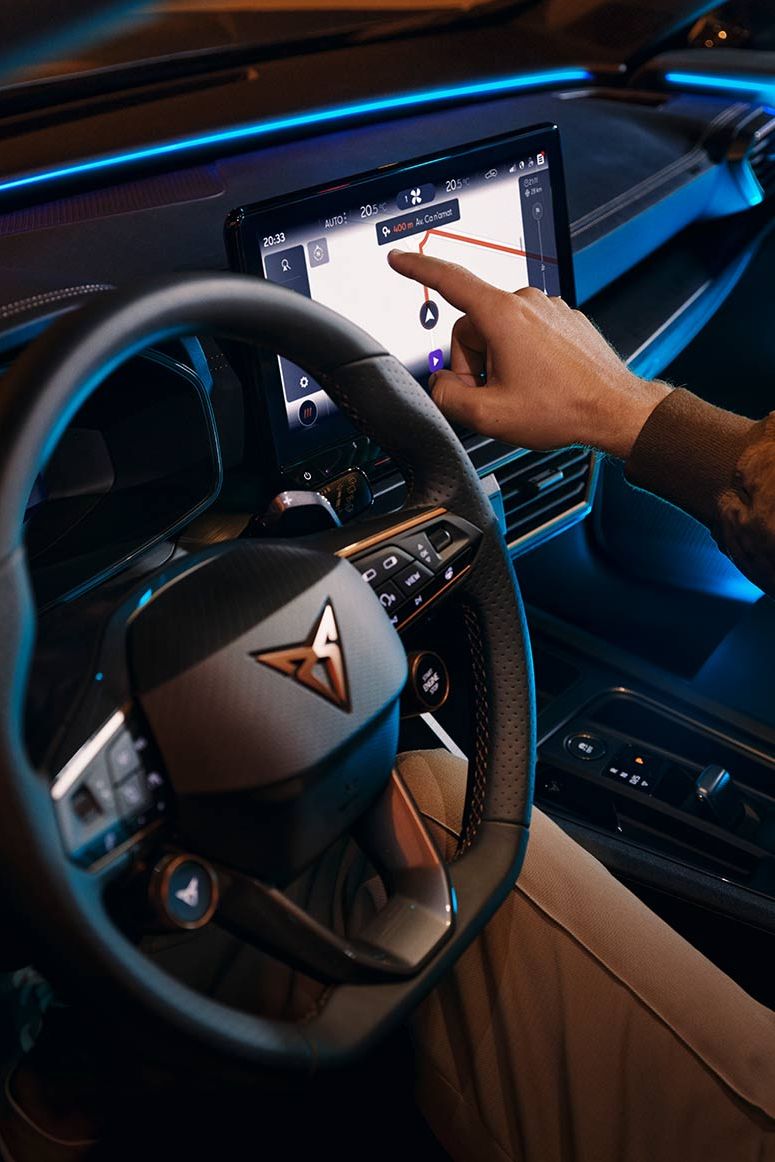 Салон CUPRA Formentor з фоновою підсвіткою